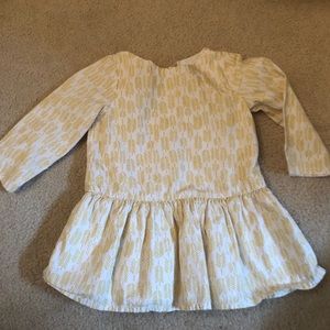 Adorable BabyGap Mustard and Cream Dress